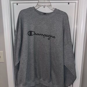 “Champagne” Gray Sweatshirt